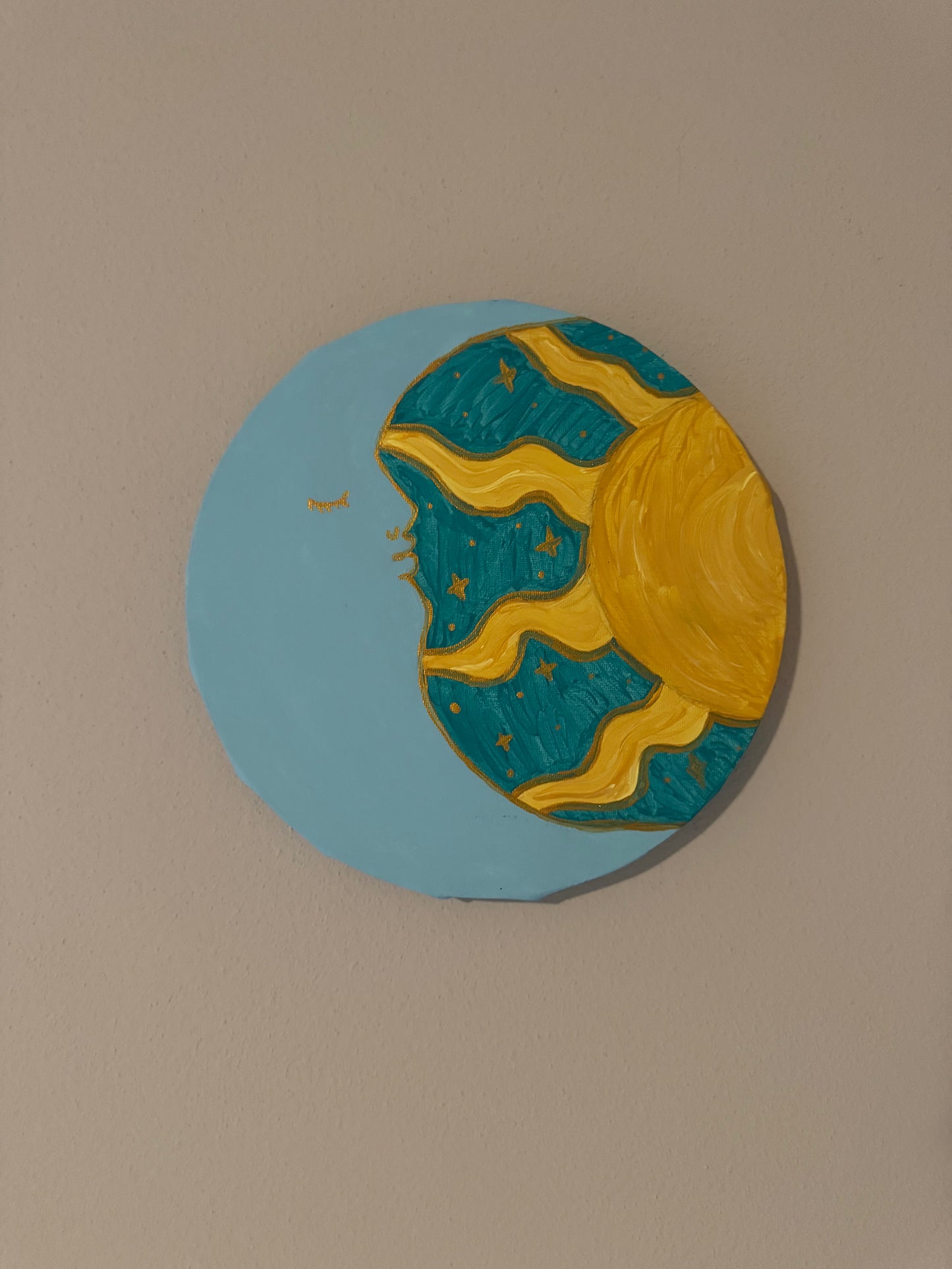 Moon & sun painting